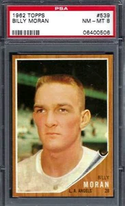 1962 Topps #539 PSA 8 Billy Moran Angels 539 - Bild 1 von 2