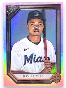 2021 Topps Gallery #79 Jose Devers Rainbow Foil Rookie RC - Picture 1 of 2