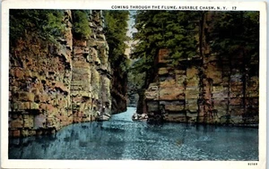 Coming Thru the Flume, Ausable Chasm, Near Keeseville, New York Postkarte - Bild 1 von 2