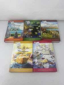 GUIDEPOSTS Tearoom Mysteries Series Books Hardcover Books Lot Of 5 - Foto 1 di 10