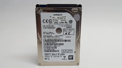 Lot of 2 HGST 5K750 HTS547550A9E384 500 GB SATA II 2.5 in Laptop Hard Drive - Image 1 of 3