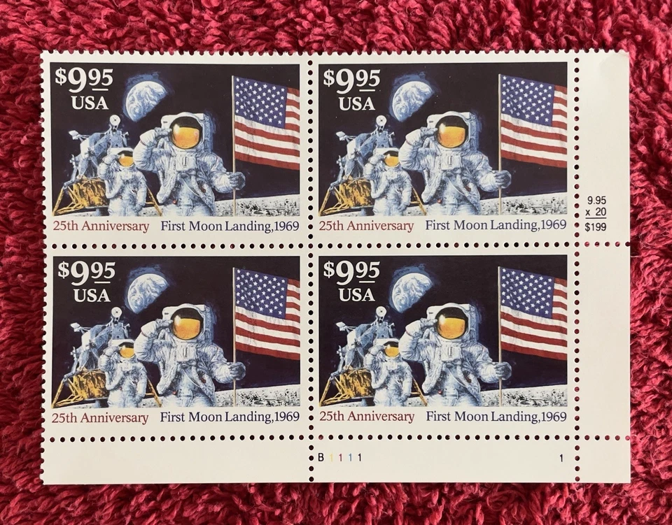Scott #2842, $9.95 Moon Landing Express Mail, LR #B1111-1, F/VF MNH (R7-9) - Image 1 of 1