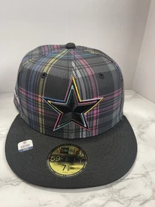 Dallas Cowboys Fitted 7 1/8 CRUCIAL CATCH 2024 Cap New Era 59Fifty NFL Plaid Hat - Picture 1 of 7