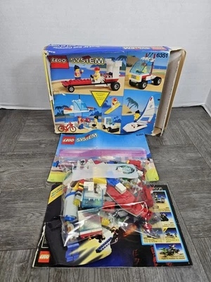 Lego System SET 6351 Surf n´ Sail Camper van 1992 173 Teile Missing Pieces - Image 1 of 4
