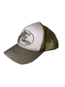 Bass Pro Shops Trucker Hat Mesh Snapback Cap Embroidered Fishing Hunting Green - Picture 1 of 8