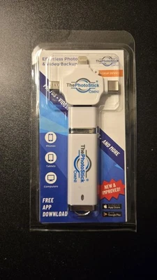 Omni 32GB Memory Stick & USB Flash Drive Photo & Video Backup for Android-New - Image 1 of 2