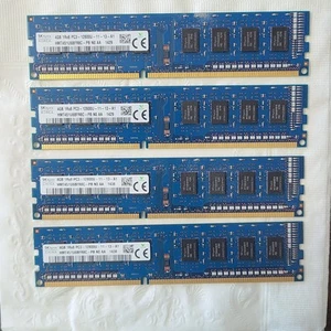 GENUINE SK Hynix 4x4GB 1Rx8 PC3-12800U-11-13-A1 Old Computer Ram - Picture 1 of 1