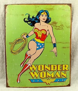 Wonder Woman DC Comics Retro Metal Tin Sign 12.5" x 16" Made in the USA  - Picture 1 of 2