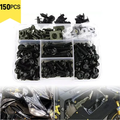 Black For Suzuki GSX1300R SV650 GSXR600 GSXR750 Complete Fairing Screws Bolt Kit — 第 1/4 张图片