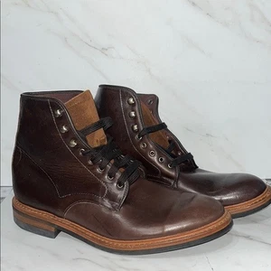 Allen Edmonds Higgins dunkelbraune Lederstiefel Herren Größe 9 - Bild 1 von 8