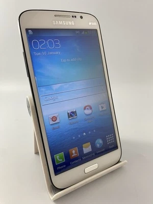 Samsung Galaxy Mega Duos White Unlocked Dual SIM 8GB 5.8" 8MP Android Smartphone - Image 1 of 4