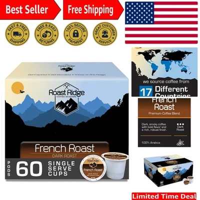 Aromatic French Roast Coffee Pods - Single Serve K-Cups, 60 Count for Keurig - Image 1 of 4