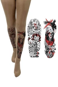 Pamela Mann Street Art Tattoo Printed Tights - Picture 1 of 4