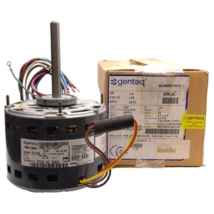 Genteq 5KCP39FGZ215S 3583C Blower Motor, 1/4HP, 1075rpm, ø1/2in Shaft, 115VAC - Picture 1 of 9