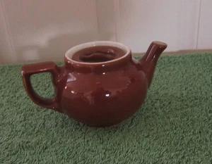 VINTAGE 1940-1950 BRAUN HALL TEEKANNE RESTAURANT WARE DEPRESSIVER DECKEL - Bild 1 von 4