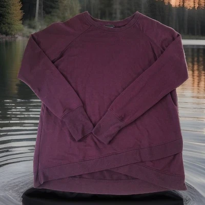 Danskin Women's Sunset Plum Heather Long Sleeve Thumbholes Sweatshirt Medium - Image 1 of 4