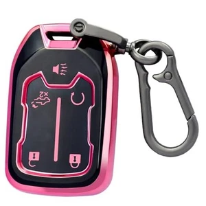 for GMC Key Fob Cover with Keychain，Key Case Shell TPU Full Style 3-pink - Picture 1 of 7