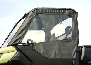 Seizmik UTV Soft Upper Half Door Kit w/ Zip Windows for CanAm Defender 2016-2023 - Picture 1 of 6