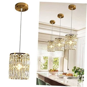 Lámparas de Cristal para Comedor Modernas Luces Colgantes Doradas Altura 1-LUZ - Imagen 1 de 7