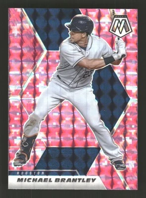 Michael Brantley 2021 Panini Mosaic #92 rosa camuflaje Houston Astros Foto 1 de 2