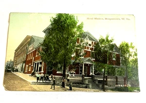 Vintage Morgantown West Virginia Postcard Madera Hotel #209875 - Picture 1 of 2