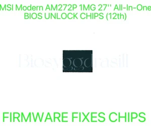 MSI Modern AM272P 1MG 27'' All-In-One, ADMIN NO PASSWORD FIRMWARE BIOS CHIP - Picture 1 of 1