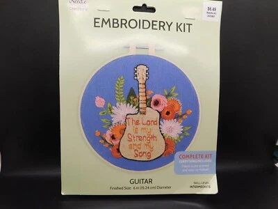 Needle Creations Embroidery kit Guitar The lord is my strength and my song - Image 1 of 2