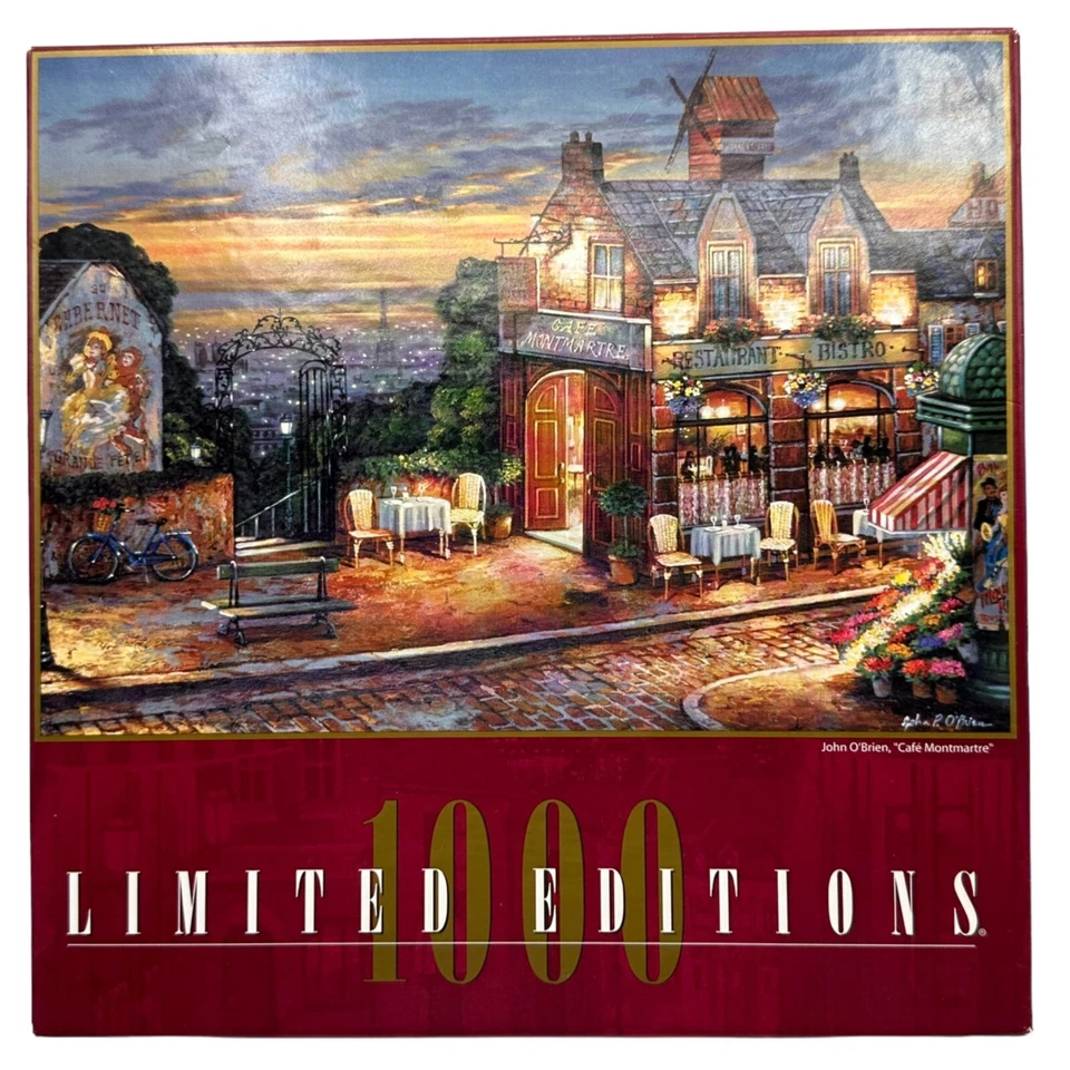 Rompecabezas RoseArt Café Montmartre 1000 piezas edición limitada 2004 vintage Foto 1 de 4