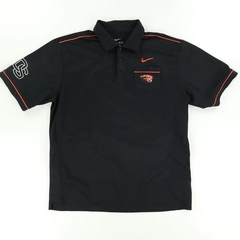 Nike Oregon State Beavers Dri-Fit Polo Shirt Black Men's XL Cover