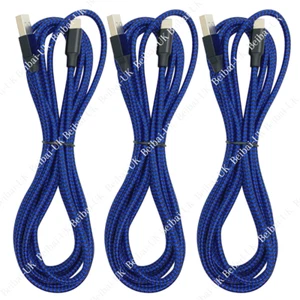 3Pack Heavy Duty USB Charging Cable 6Ft For iPhone 11 XR 8 7 6 iPad Charger Cord - Picture 1 of 11