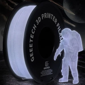 Geeetech Luminous PLA 3D Printer Filament 1.75mm 1kg Spool High Quality White - Zdjęcie 1 z 7