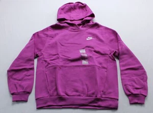Nike Unisex Kids' Sportswear Club Fleece Hoodie LC7 Hot Fuchsia Size: XL NWT - Picture 1 of 4