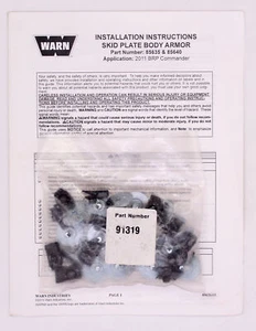 Warn Skid Plate Body Armor Part Number - 91320 For BRP - Picture 1 of 2