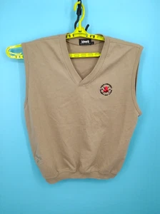 VTG 90s Ashworth Sweater Mens L Beige USA Made Vest 1997 Celebrity Golf Classic - Picture 1 of 14