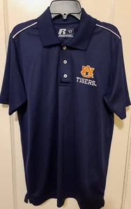 Auburn University Polo Golf Shirt Navy Herren Größe Medium Russell Athletic - Bild 1 von 5