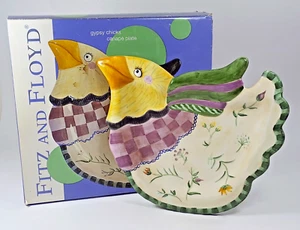 Fitz and Floyd Gypsy Chicks Canape Plate/Platter/Wall Hanging Bird. New in Box. - Picture 1 of 7