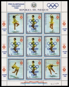 Paraguay 1985 - Mi-N.o 4001 ** - Estampillada sin montar o nunca montada - Olympia Calgary - Imagen 1 de 1