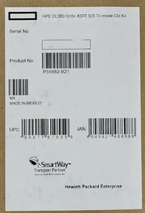 HPE ProLiant DL360 Gen10+ Plus 8SFF SAS/SATA Tri-Mode Cable Kit P55882-B21 - Picture 1 of 3
