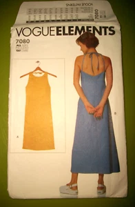 Vintage Miss Vogue Pattern 7080 Strap Summer Dress UNCUT Size XS S M L XL 6 - 22 - Picture 1 of 3