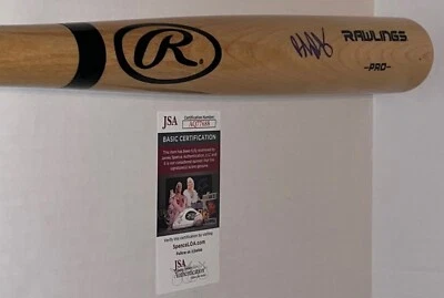 Brendan Rodgers Colorado Rockies signed Full Size Rawlings Bat autographed JSA - Image 1 of 4