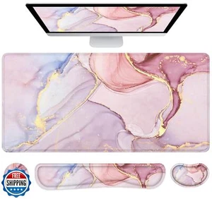 Lateefah Desk Mat, Mouse Pad with Wrist Rest, 4-in-1 Large Mouse Pads for Des - Picture 1 of 5