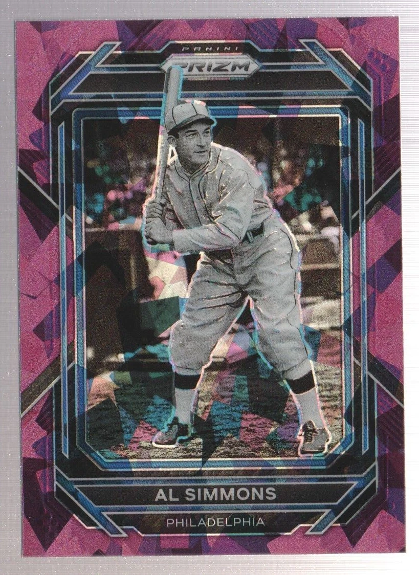 Al Simmons 2023 Panini Prizm Purple Cracked Ice #220 Philadelphia