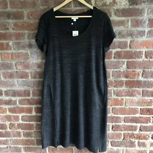 Neu mit Etikett J Jill Damen Strickkleid schwarz Kurzarm zwei Taschen vorne Größe Medium - Bild 1 von 9