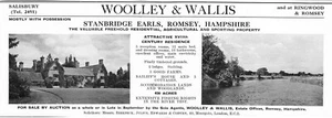 1950 Stanbridge Earls Romsey Hampshire For Sale With 430 Acres Fishing Rights - Picture 1 of 1
