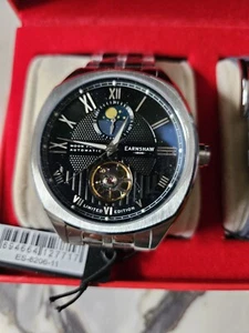 Earnshaw Peel Automatic Tuxedo Limited Edition 033/300 Watch W/ Extleather Band - Picture 1 of 17