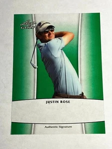 2012 Leaf Metal GREEN LAMINATE PROOF MISSING AUTO & #/25 Justin Rose - Picture 1 of 2