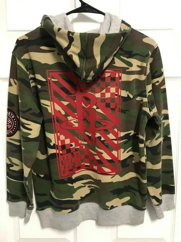 HOUSTON ROCKETS Boy's Camouflage Pullover Hoodie Sweatshirt Youth 14/16 NBA Cover