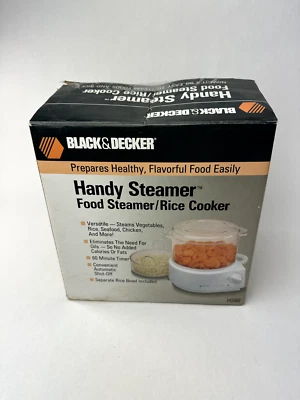 Black & Decker Handy Steamer Vegetable Steamer Rice Cooker HS80 & Box Tested - Image 1 of 4
