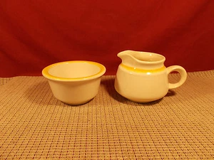 Franciscan China Sundance Pattern Sugar (no lid) & Creamer - Picture 1 of 2