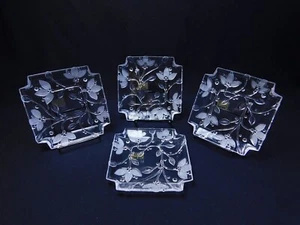 Set of 4 Fifth Avenue Crystal VISCOUNT Square 6.25" Plates NWT No Box - Picture 1 of 11